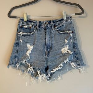 Abercrombie High Rise Mom Shorts